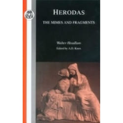 ISBN Herodas: Mimes and Fragments livre classiques Anglais