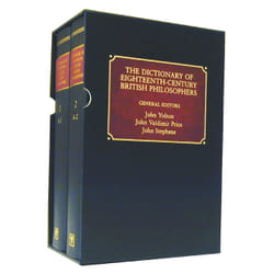ISBN Dictionary Of 18th-Century British Philosophers Couverture rigide