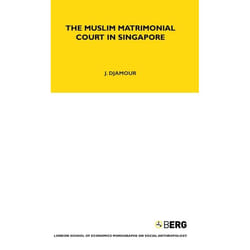 ISBN The Muslim Matrimonial Court in Singapore Couverture rigide