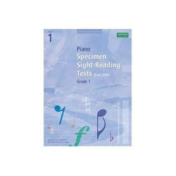 ISBN Piano Specimen Sight Reading Tests: Grade 1: From 2009 Sheet Music for Piano Solo livre Musique Anglais