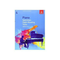 ISBN Piano Specimen Sight-Reading Tests: Grade 4 livre Musique Anglais