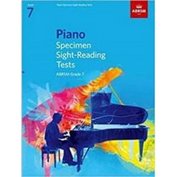 ISBN ABRSM Piano Specimen Sight : Reading Tests : Grade 7 livre Musique Anglais