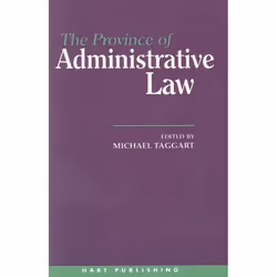 ISBN The Province of Administrative Law, Loi, Anglais, Couverture rigide, 416 pages