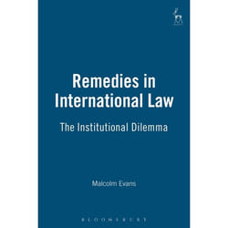 ISBN Remedies in International Law (The Institutional Dilemma) livre Loi Anglais Couverture rigide 272 pages