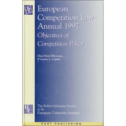 ISBN European Competition Law Annual 1997 (Objectives of Competition Policy) livre Loi Anglais Couverture rigide