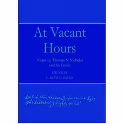 ISBN At Vacant Hours, Anglais, Couverture rigide, 544 pages