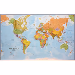 Lovell Johns PP.IM.EN.20, Carte politique, Monde, Multicolore, Carton plastifié, Anglais, 14 an(s)