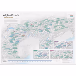 Lovell Johns MAPS.COL.ALPCLIM carte géographique Alpes