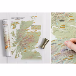Lovell Johns MAPS.COL.WHISKY, Carte physique, Royaume-Uni, Multicolore, Anglais, 18 an(s), 300 mm