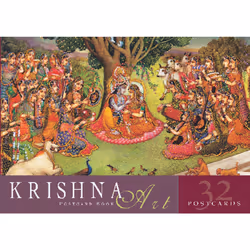 ISBN Krishna Art Postcard Book, Anglais, Livre de poche, 32 pages
