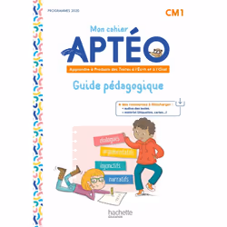 ISBN Mon cahier Aptéo CM1 - Guide pédagogique - Ed. 2023, Éducatif, Français, 96 pages