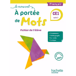 ISBN Le nouvel A portée de mots CE1 - Fichier élève - Ed. 2023, Éducatif, Français, 192 pages