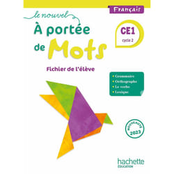 Le nouvel A portée de mots CE1 - Fichier élève - Ed. 2023 (Broché)