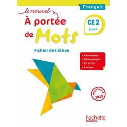 Le nouvel A portée de mots CE2 - Fichier élève - Ed. 2023 (Broché)