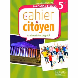 ISBN Cahier du citoyen 5ème - édition 2014, Éducatif, Français, 64 pages