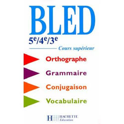 Bled 5e à 3e / BEP / Cours supérieur - Livre de l'élève - Edition 2000 - Bled, cours supérieur (Cartonné)