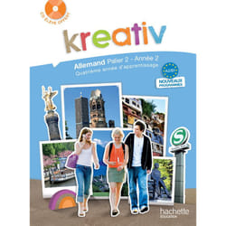 KREATIV ALLEMAND PALIER 2, ANNEE 2, A2/B1. LIVRE DE L'ELEVE, AVEC 1 CD AUDIO, Athias Jacques