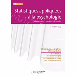 ISBN Statistiques appliquées à la psychologie, Éducatif, Français, 320 pages