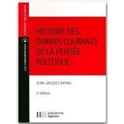 Histoire des grands courants de la pensee politique