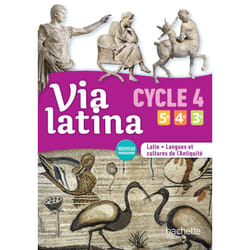 Via latina Latin langues et cultures de l'Antiquité 5e 4e 3e (CYCLE 4) Livre élève Ed. 2017 (Broché)