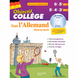 ISBN Objectif Collège - Tout l'Allemand 5e - 4e et 3e, Éducatif, Français, 96 pages
