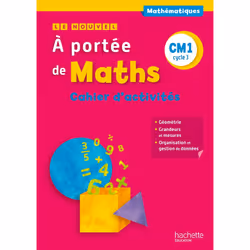 ISBN Le Nouvel A portée de maths CM1 - Cahier de géométrie-mesures - Ed. 2015, Éducatif, Français, 48 pages