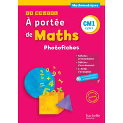 Le Nouvel A portée de maths CM1 - Photofiches + CD ROM