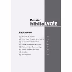 Bibliolycée - Pauca meae (Livre IV des Contemplations), Victor Hugo (Broché)