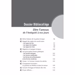 Bibliocollège - Dire l'amour de l'Antiquité à nos jours - n°91 (Broché)