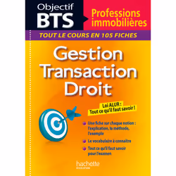 ISBN Fiches Objectif BTS Professions immobilières, Éducatif, Français, 224 pages