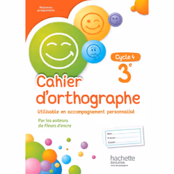 ISBN Cahier d'orthographe cycle 4 / 3e - éd. 2016, Éducatif, Français, 48 pages