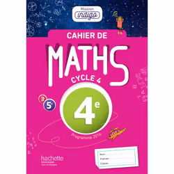 ISBN Cahier de maths Mission Indigo 4e - éd. 2017, Éducatif, Français, 72 pages