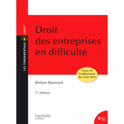 ISBN Droit des entreprises en difficulté, Éducatif, Français, 168 pages