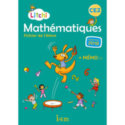 Litchi Mathématiques CE2 - Fichier élève + Mémo - Ed. 2020 (Broché)