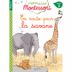 ISBN En route pour la savane, niveau 2 - J'apprends à lire Montessori, Éducatif, Français, 32 pages