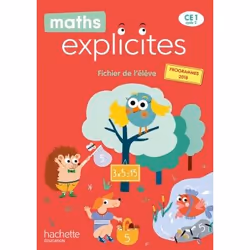 ISBN Maths Explicites CE1 - Fichier élève - Edition 2020, Éducatif, Français, 192 pages