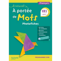 ISBN Le Nouvel A portée de mots CE1 - Photofiches + CD - Edition 2019, Éducatif, Français, 160 pages