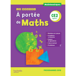 Le Nouvel A portée de maths CE2 - Manuel élève - Edition 2019 (Relié)