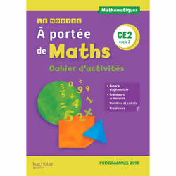 ISBN Le Nouvel A portée de maths CE2 - Cahier d'activités - Edition 2019, Éducatif, Français, 40 pages