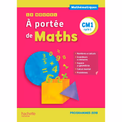 ISBN Le Nouvel A portée de maths CM1 - Manuel élève - Edition 2019, Éducatif, Français, 192 pages