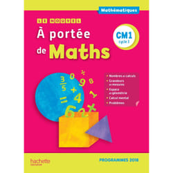 Le Nouvel A portée de maths CM1 - Manuel élève - Edition 2019 (Relié)