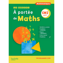 ISBN Le Nouvel A portée de maths CM2 - Manuel élève - Edition 2019, Éducatif, Français, 208 pages