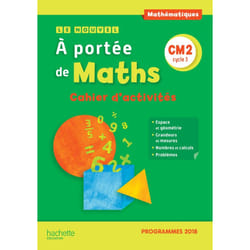 Le Nouvel A portée de maths CM2 - Cahier d'activités - Edition 2019 (Broché)