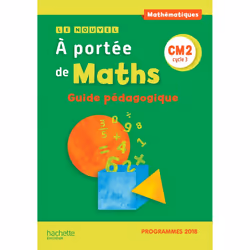 ISBN Le Nouvel A portée de maths CM2 - Guide pédagogique - Edition 2019, Éducatif, Français, 208 pages