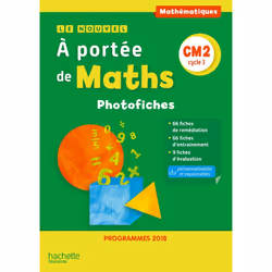 ISBN Le Nouvel A portée de maths CM2 - Photofiches - Edition 2019, Éducatif, Français, 176 pages