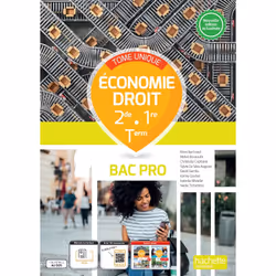 ISBN Économie - Droit 2de 1re Term Bac Pro tome unique - Livre élève Ed. 2023, Éducatif, Français, 256 pages