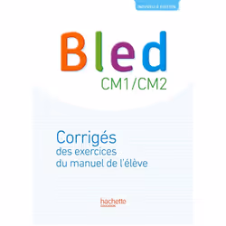 ISBN Bled CM1-CM2 - Corrigés - Edition 2017, Éducatif, Français, 80 pages