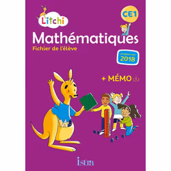 ISBN Litchi Mathématiques CE1 - Fichier élève - Ed. 2019, Éducatif, Français, 176 pages