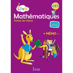 Litchi Mathématiques CE1 - Fichier élève - Ed. 2019 (Broché)
