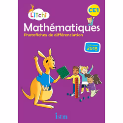 ISBN Litchi Mathématiques CE1 - Photofiches - Ed. 2019, Éducatif, Français, 144 pages